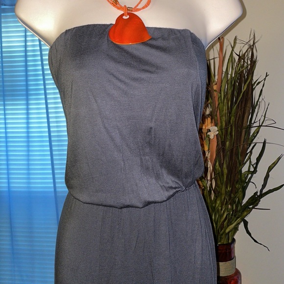 LvL X | Slate Gray Bandeau Pants Jumpsuit - Picture 2 of 5